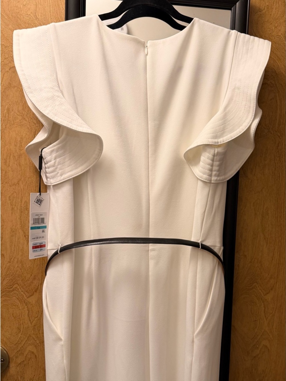 Calvin Klein Ivory Sleeveless Wide-Leg Jumpsuit - Picture 3 of 9